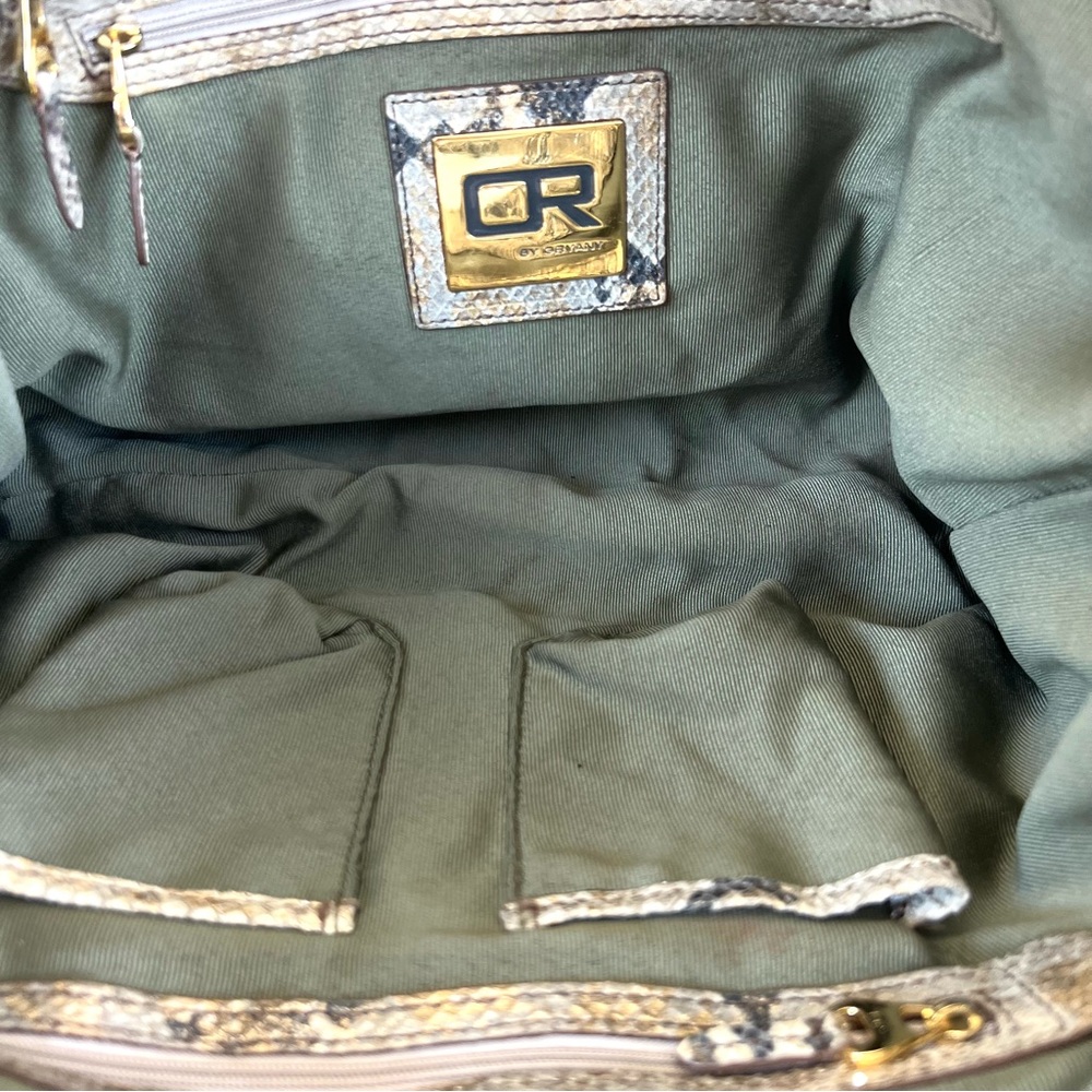 orYANY Snake Print Bag with Gold Accents - Picture 11 of 16
